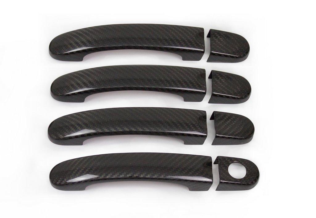 Handle Pads (natural Carbon) 4 Handles for Volkswagen Caddy 2010-2015
