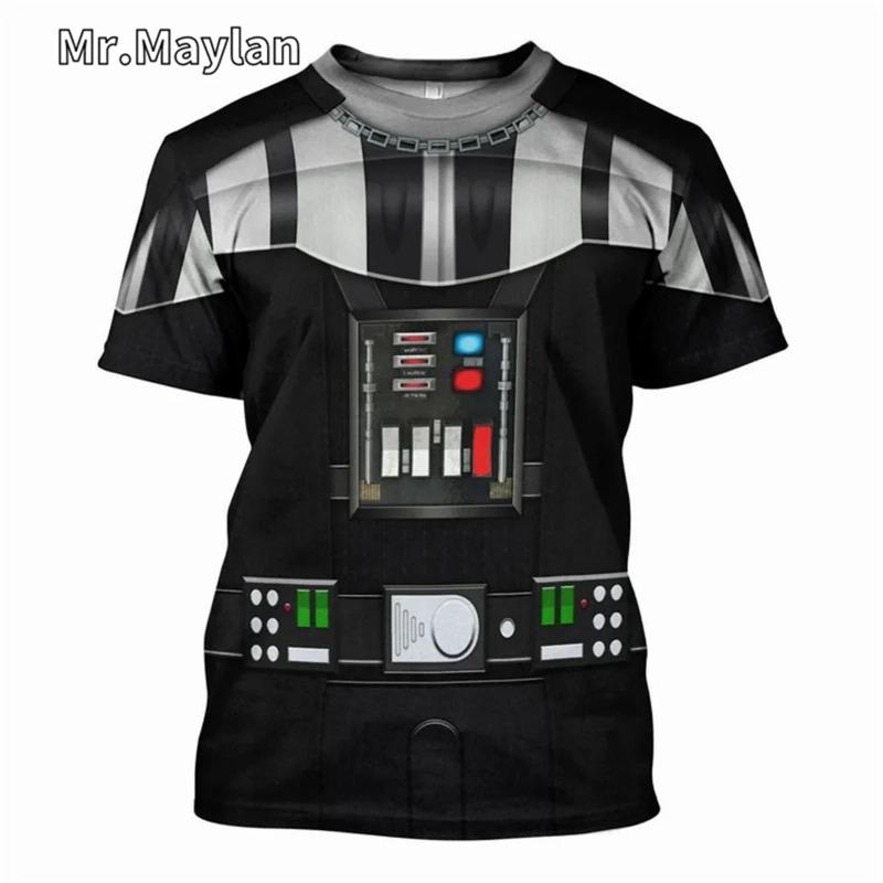 Darth Vader Cosplay Costume Tshirt 3D Full Printed Men T Shirt New Fashion Short Sleeve Shirt Summer Streetwear Unisex Tee Tops