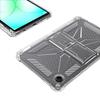 For Samsung Galaxy Tab A11 Clear Case Kickstand Shockproof TPU + PC Tablet Cover with Pen Slot