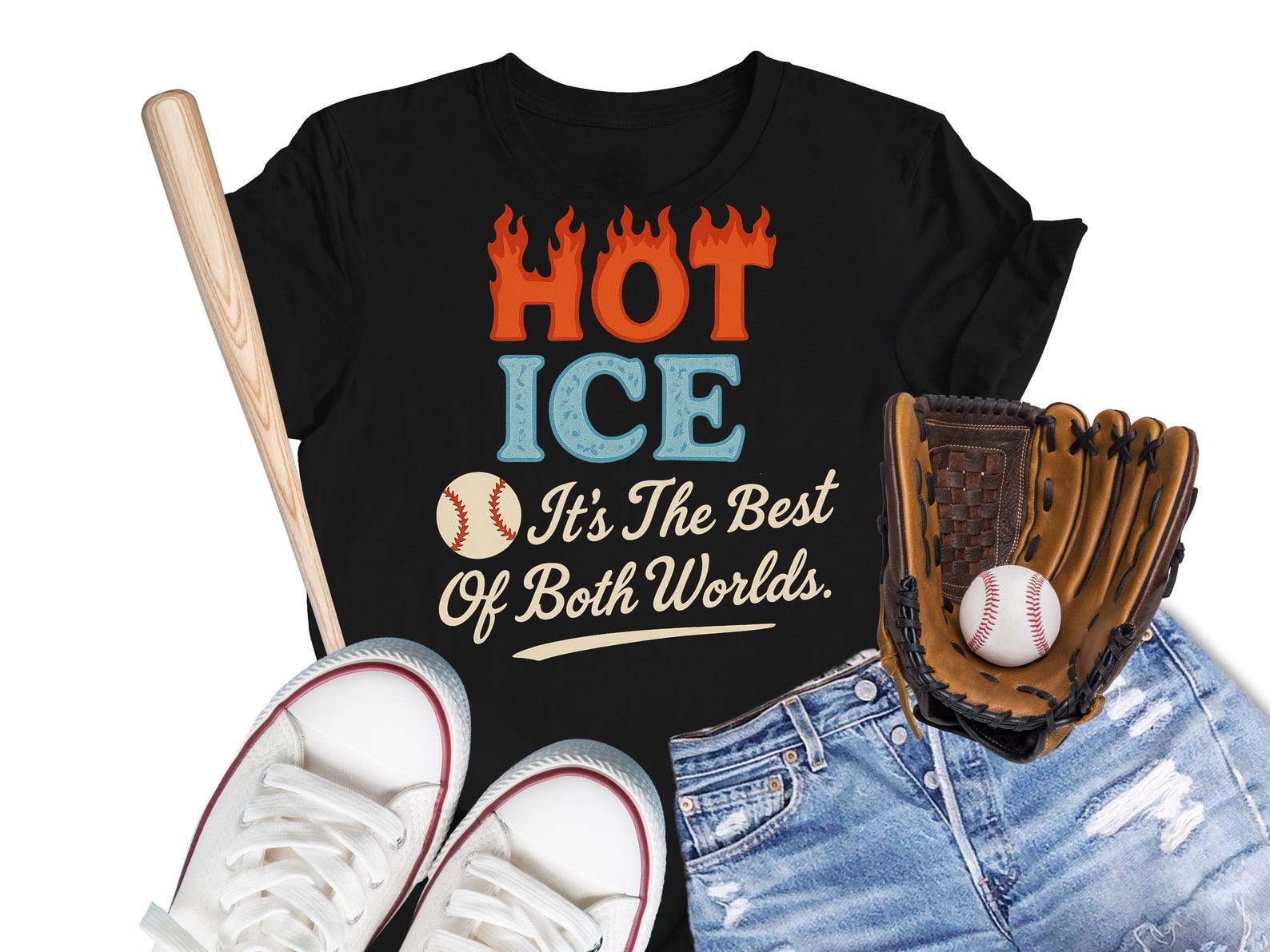 Hot Ice Its The Best Of Both Worlds - Unisex T-Shirt 3XL