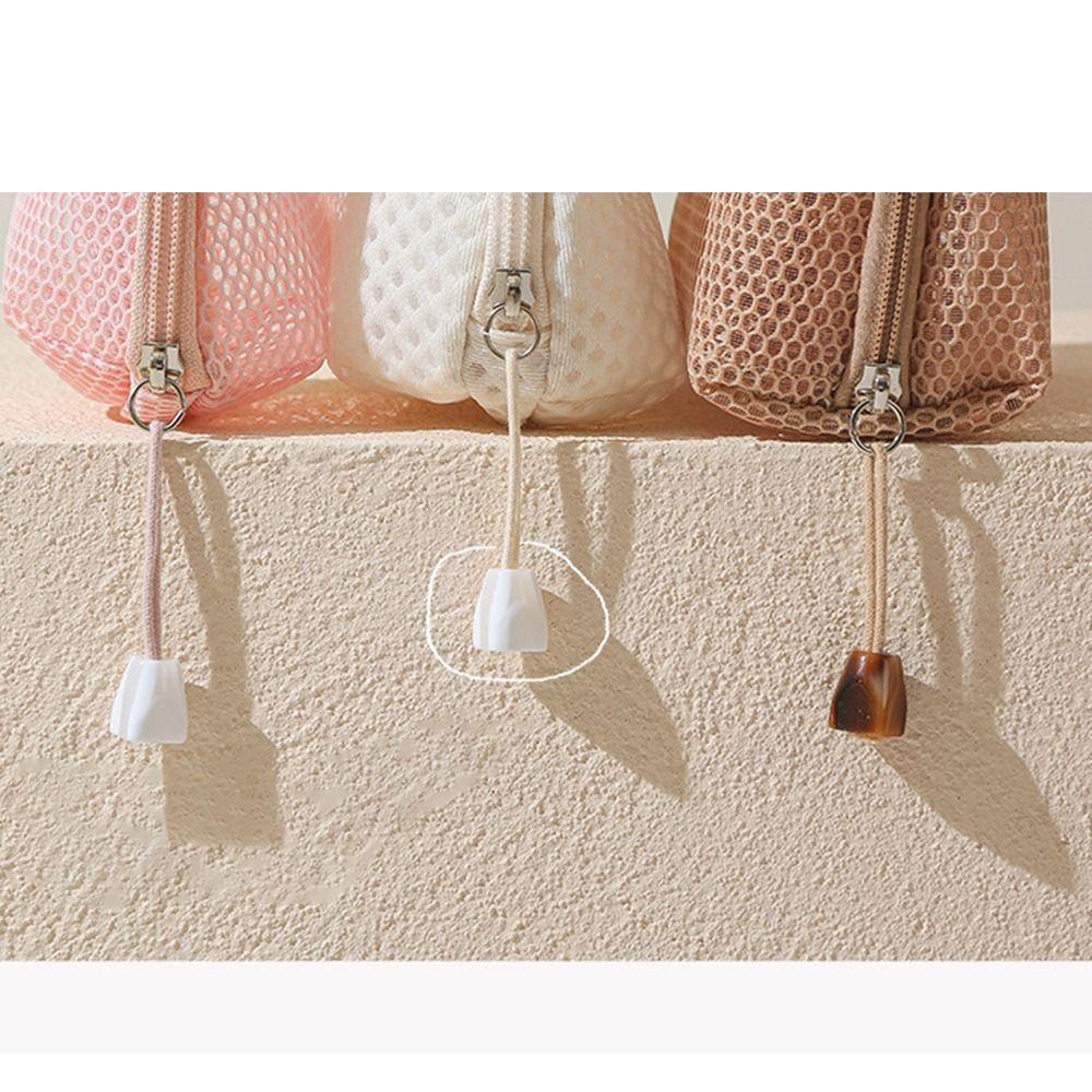 Solid Color Mesh Cosmetic Bag S/M/L Cosmetic Accessories Organizer Toiletry Storage Bag  Lipstick