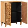 Storage Cabinet in Brown 60 x 33.5 x 75 cm Solid Mango Wood