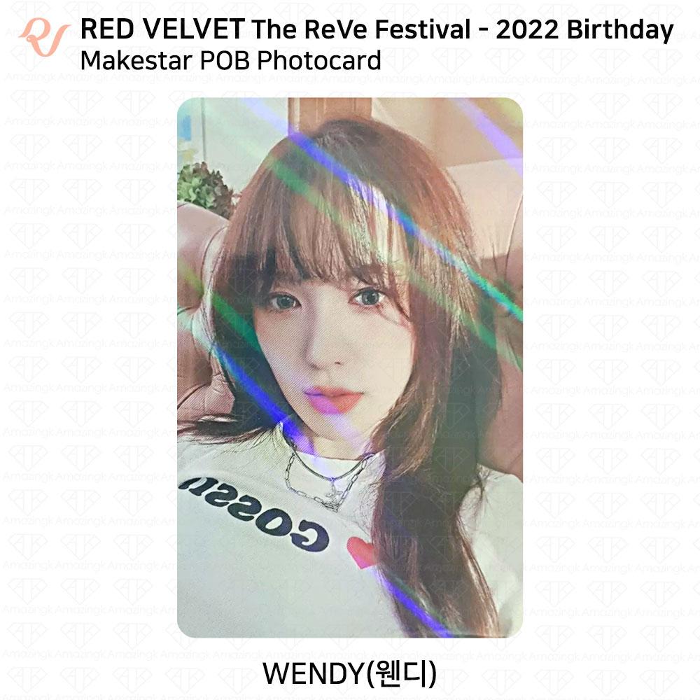 Red Velvet Carte photo d'anniversaire du Reve Festival 2022 POB KT4 AM MS MP SM SW KPOP