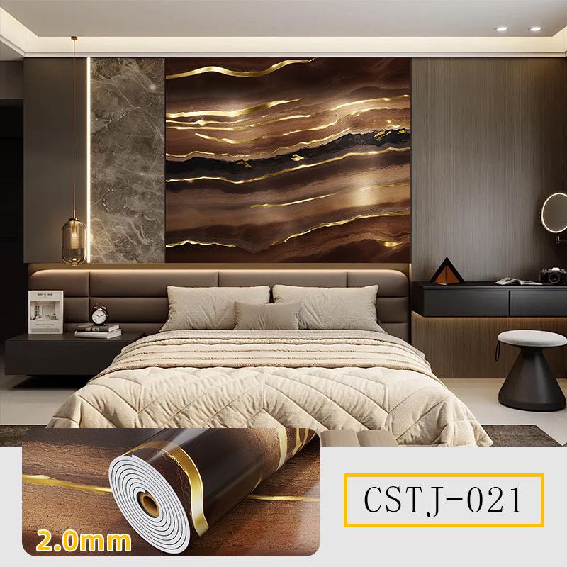 Selbstklebende, wasserfeste Marmorfliesen-Wandaufkleber für TV-Hintergrund und Dekoration