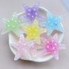 6Pcs New Cute Resin Cartoon Colorful Starfish Series Flat Back Parts Embellishments For Hair Bows Accessories