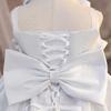 Girls' 2026 Princess Bowknot Formal Dress for First Birthday & Flower Girl Occasions