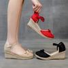 Scarpe col tacco alto da donna Sandali femminili Zapatos Mujer Scarpe casual da donna Slip-on traspirante Sandali con zeppa per il tempo libero all'aperto