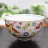 Waza no Kura Small Kutani Ware Rice Bowl, Treasure-filled Ceramic, Japanese Tableware, Stylish Birthday Gift