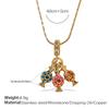 Seaside Vacation Style DIY Turtle Starfish Pendant Necklace Gold-plated Diamond Light Luxury Fashion Jewelry Women