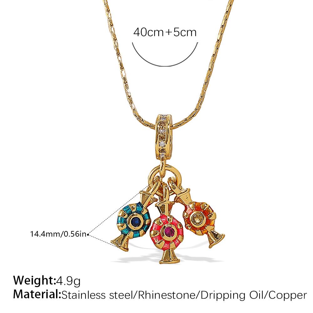 Seaside Vacation Style DIY Turtle Starfish Pendant Necklace Gold-plated Diamond Light Luxury Fashion Jewelry Women