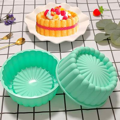 Stampo da 6 Pollici per Torta Charlotte in Silicone Cheesecake Antiaderente Tondo Stampo in Silicone per Cottura Stampini per Torta per Torta di Fragole Crostata Torta