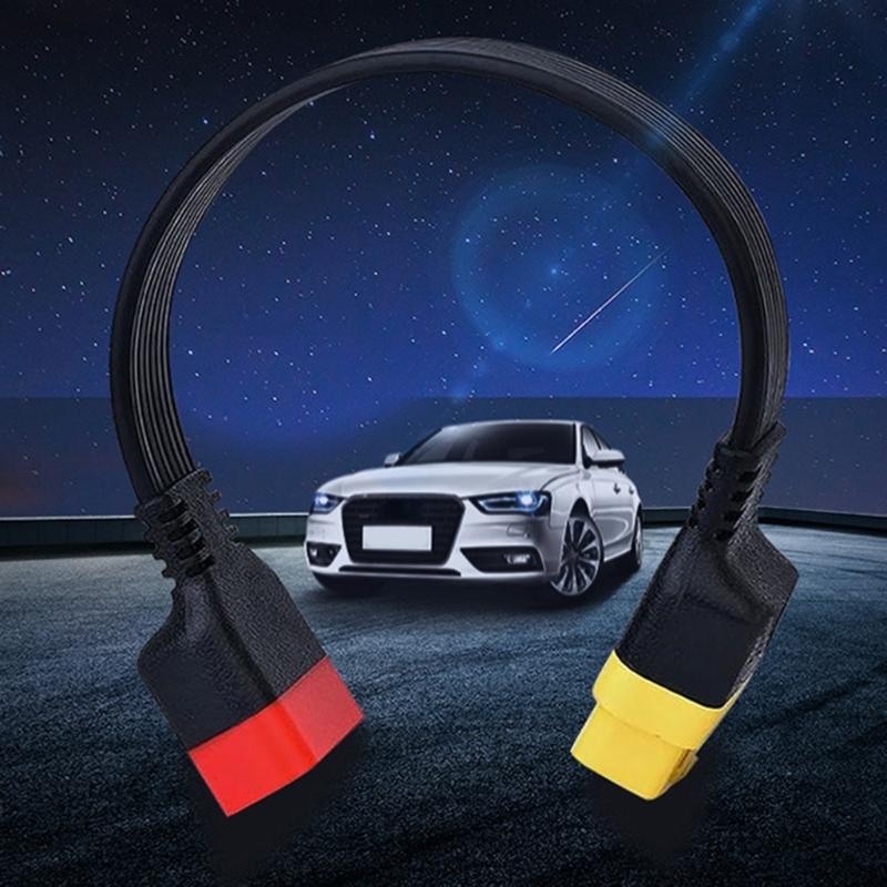 Cable de extensión OBDII de 16 pines macho a hembra para conector de cable extensor de diagnóstico OBD de automóvil Cable OBD2 de 36 cm/60 cm