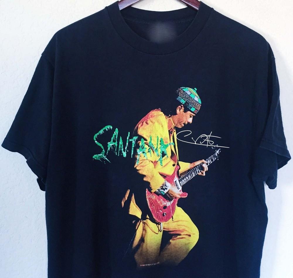 Vintage Carlos Santanaaaa Short Sleeve Black S-234XL Unisex Classic Shirt UR159 Unisex T-Shirt XXL