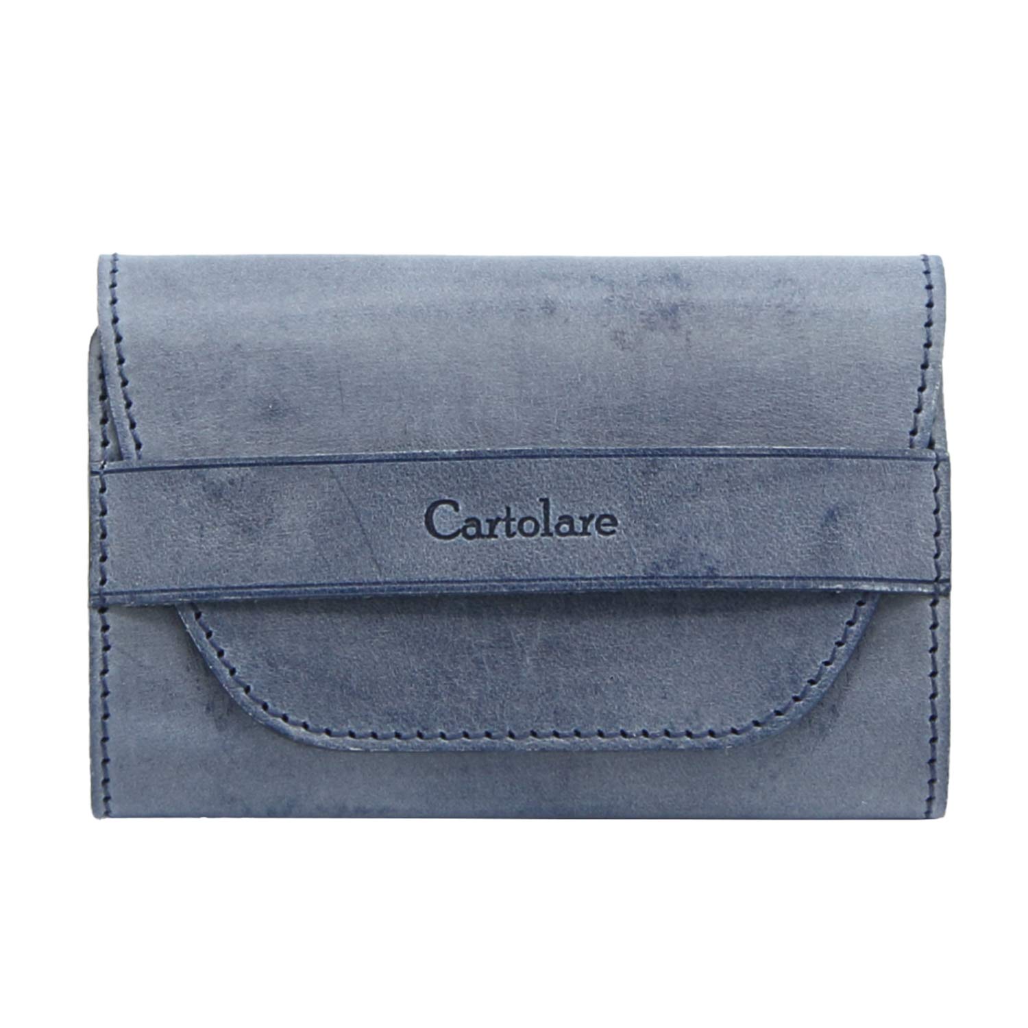 

Cultorale Genuine Leather Flexible Business Card Holder [OR] (Navy)