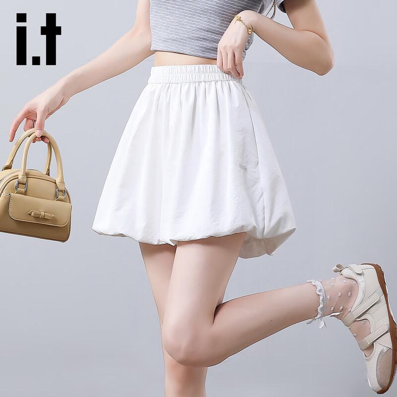 Izzueit Women s High-Waist Pleated Skort L