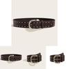 Punk Style Rivet Belt With Alloy Buckle For Streetwear Fashion