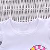 2PCS Toddler Kids Baby Girls Outfits Lolly T-shirt Tops+Short Pants Clothes Set