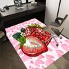 1PC strawberry heart Non-Slip Floor carpet, suitable for Office, bedroomand playrooms. It can also be used as a sofa footrest cover-T76