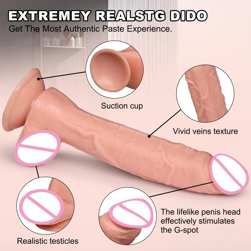 Super Realistic Dildo Waterproof Silicone Penis Adult Sex Toys Anal Vagina Masturbator Dildo with Suction Cup Cock Gode Massager