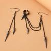 2PC Fashion Men's Personality Rascal Handsome Irregular Earrings Zircon Accessories Suitable for Date, Party, Festival Gifts