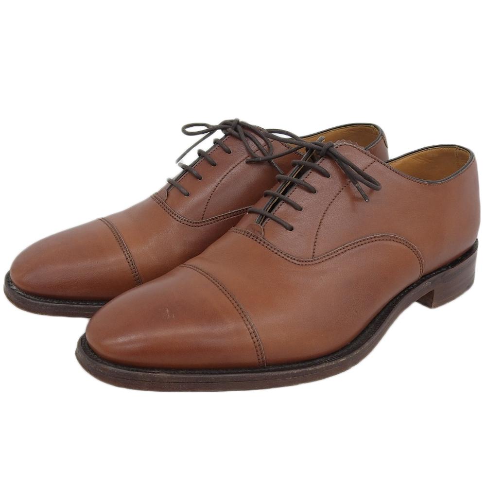 Loake Men's Leather Straight-Tip Shoes, Brown, Size 7 shoes 7 BrownUsed