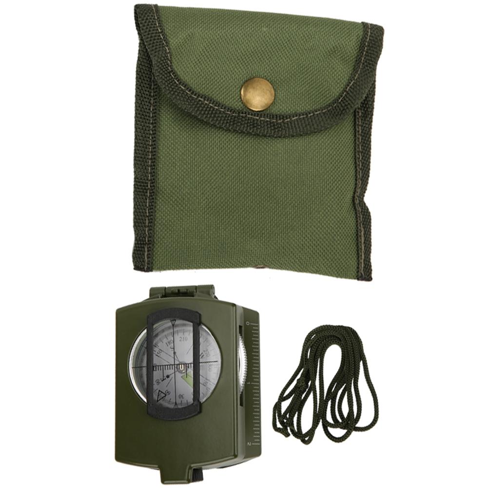 

На открытом воздухе портативный высокоточный линзовидный призматический американский многофункциональный компас(Армейский Зеленый