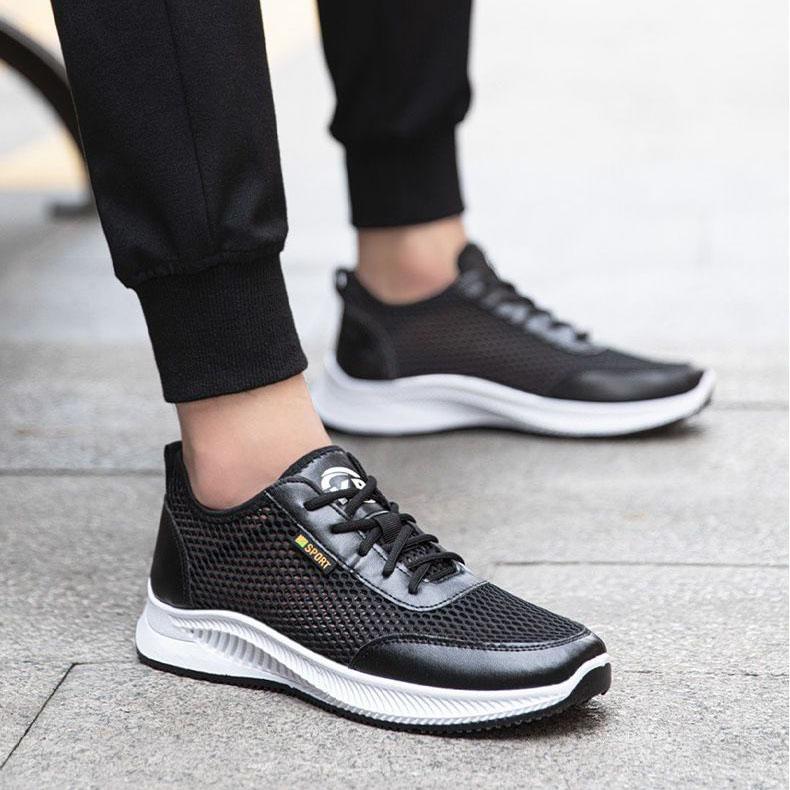 Scarpe in Rete da Uomo Estive Scarpe Singole Traspiranti Antiscivolo Leggere Scarpe da Passeggio Deodoranti Sportive da Corsa Scarpe da Uomo Scarpe Casual