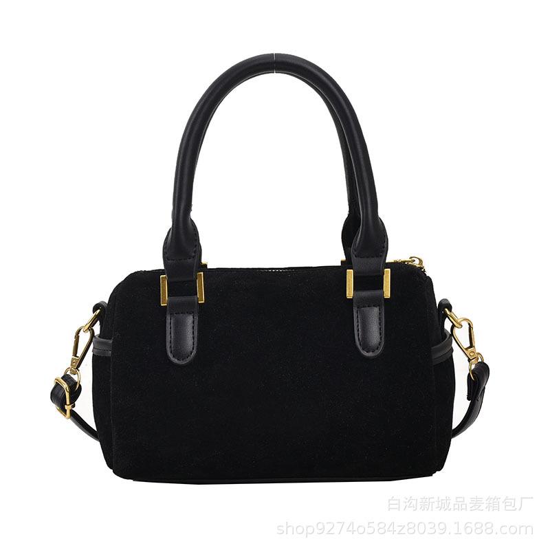 This Year's Popular Fashion Handbag Women's 2025 New Temperament Suede Shoulder Bag Foreign Style Crossbody Bag