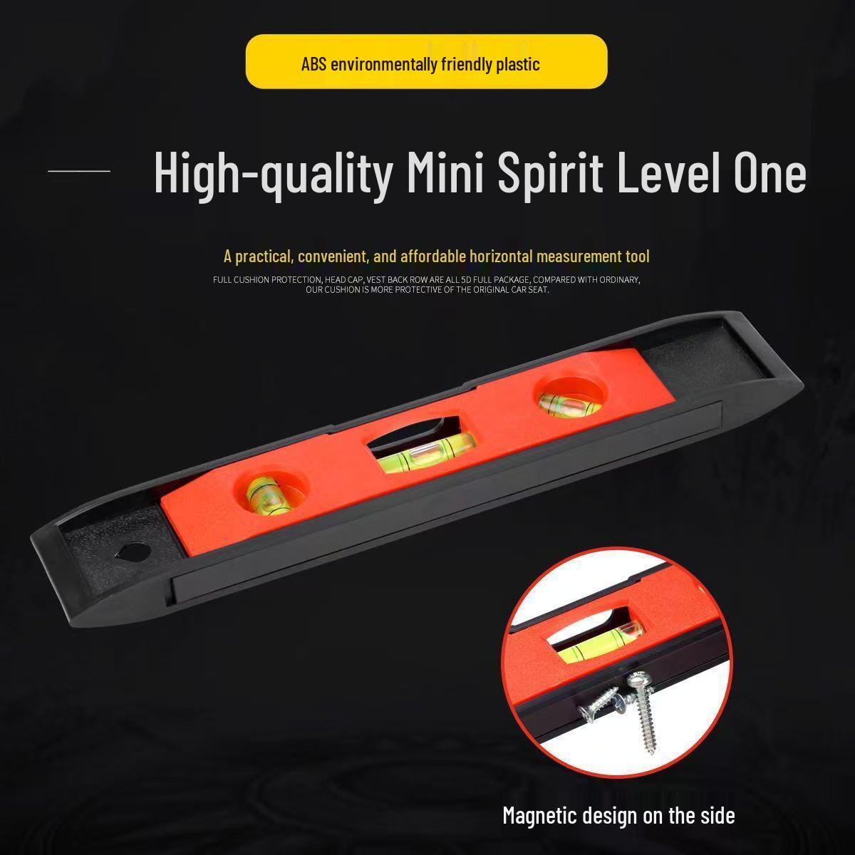 Magnetic Multi-Angle Precision Spirit Level Ruler & Tape Measure Mini Magnetic Spirit Level - Single