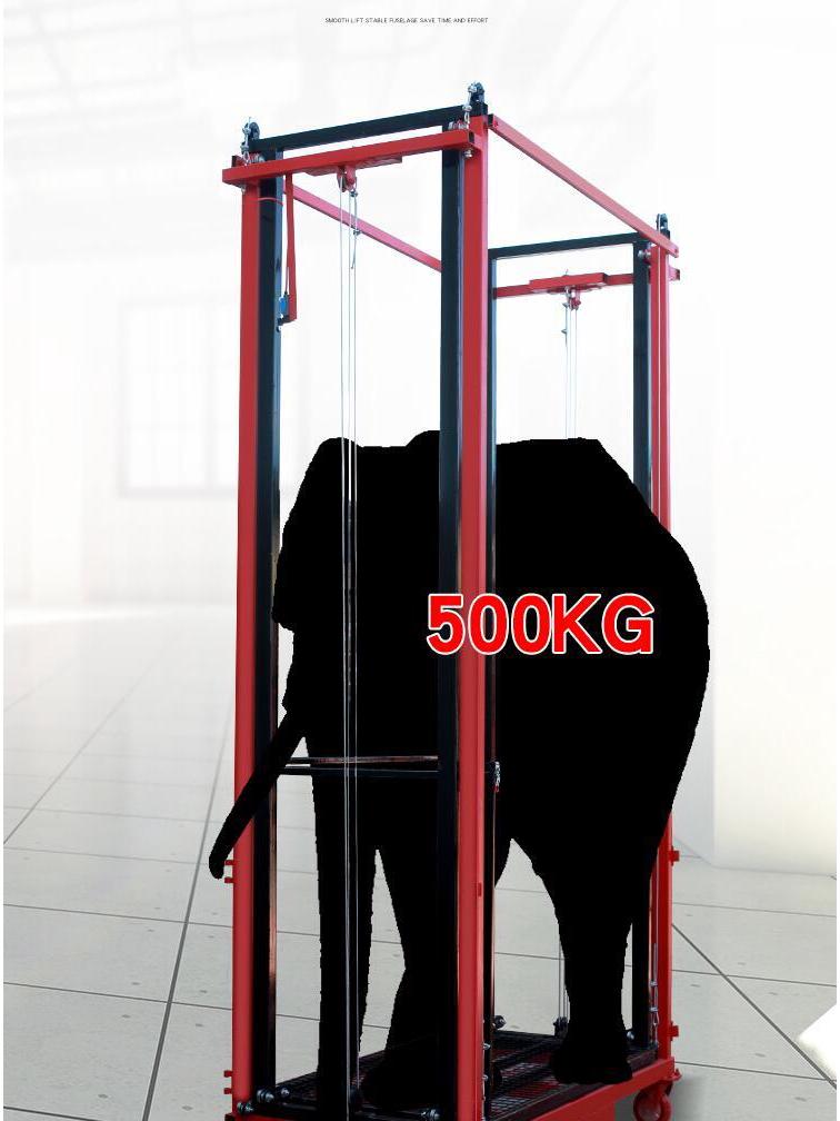Portable Electric Scaffolding Lift: Foldable, Remote-Controlled Platform for Home Decoration