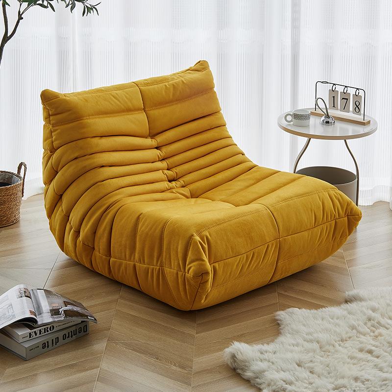 Compression Caterpillar Sofa Living Room Sleepable and Reclining Balcony Single Bedroom Fabric Lazy Sofa Small Household