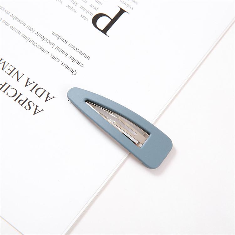 PL Water Drop Type Matte Texture Bb Clip Candy Color Cross Word Korean Girl Heart Hair Clip