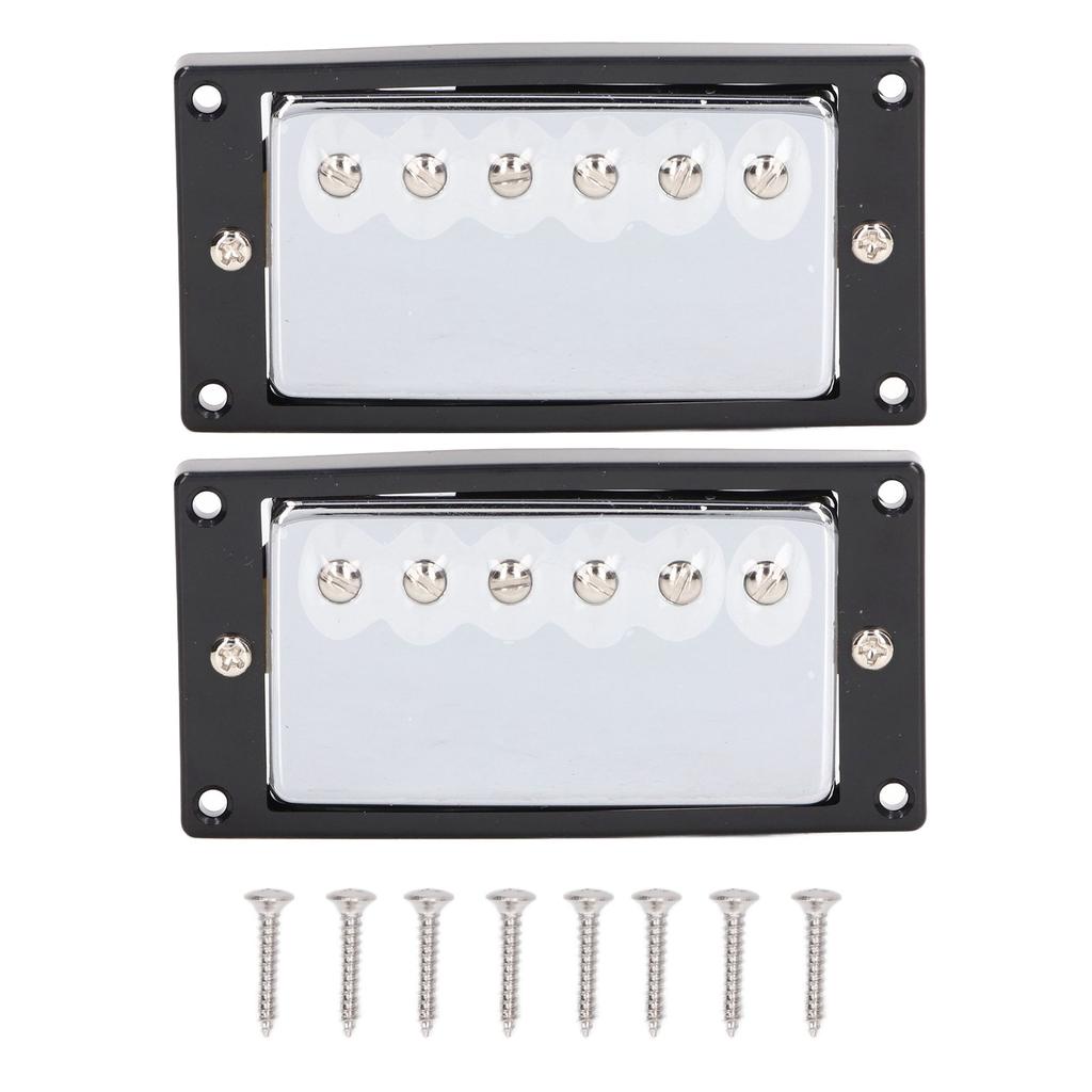 Double Coil Pickup Neck Bridge Metal for LP Style Electric Guitar Parts Replacement