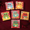 6pcs/set Chinese Style Coin Red Packets Cartoon Mini Money Bag Lucky Money Bag  Kids' Gift