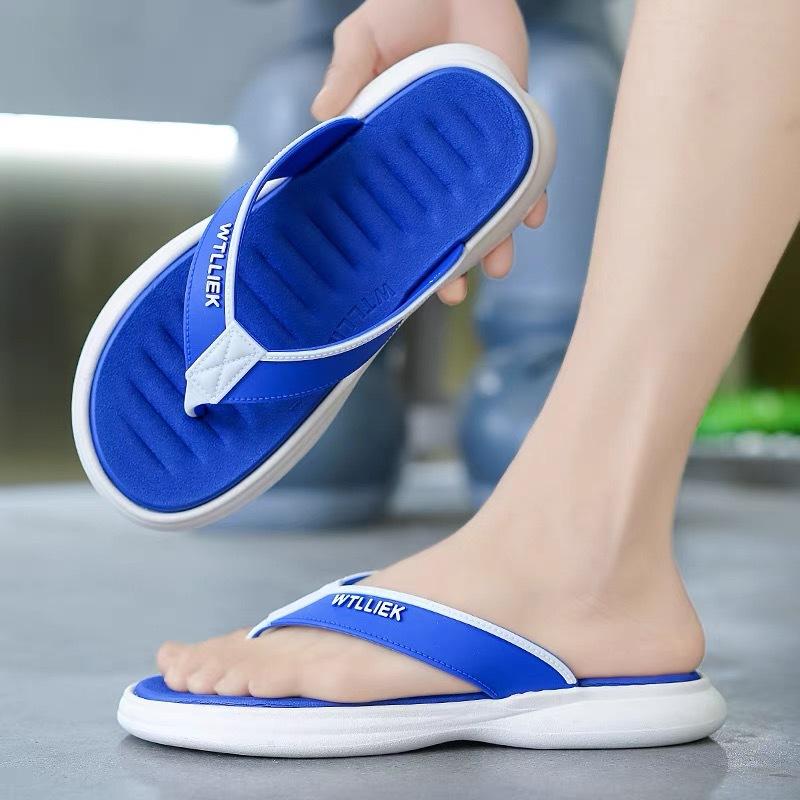 

Men s flip flops summer versatile EVA high elastic soft sole comfort beach men s slippers fashion youth outdoor casual sandals 40-41