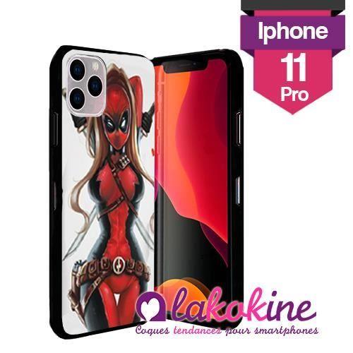 Coque Silicone Iphone 11 Pro Deadpool Femme
