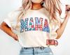 Comfort Colors® American Mama T-Shirt, Mama T-Shirt, Retro Mama America Shirt, 4th of July Shirt, American Mama, Retro USA Shirt, USA Shirt