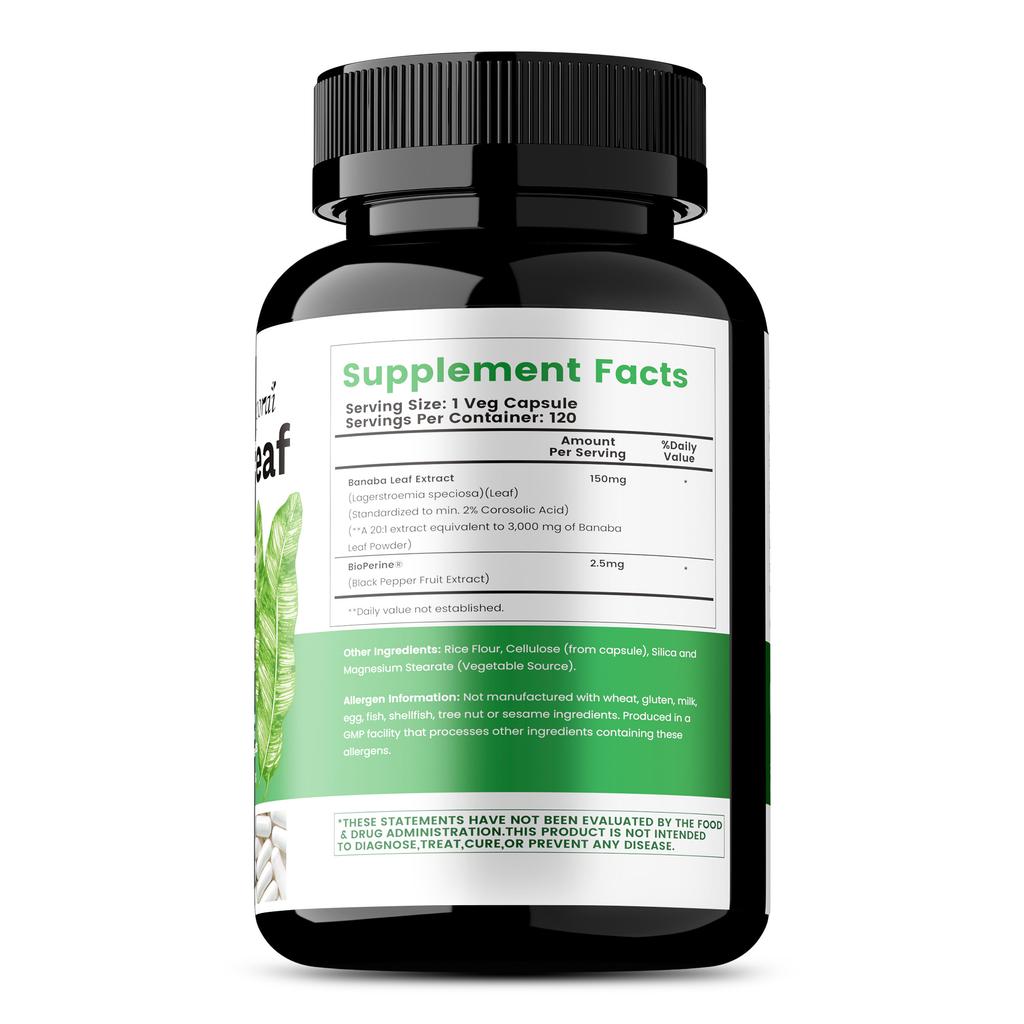Buporai Barnabas Leaf Dietary Supplement, containing barnabas leaf extract, 3000mg high content, for daily nutritional supplementation