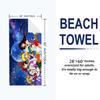 Magic Sailor Girl Print Beach Towel, Large Soft Quick Dry Towel for Beach Camping Swimming