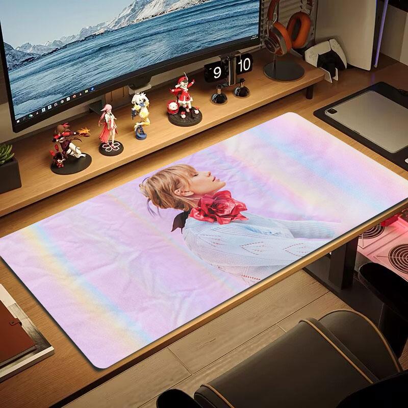 Garden Serenity Large Size Mouse Pad Large Gaming Table Cushion Nonslip Laptop Tablet Big Mousepad Xxl Mat Mini Pc Playmat With Lock Edge