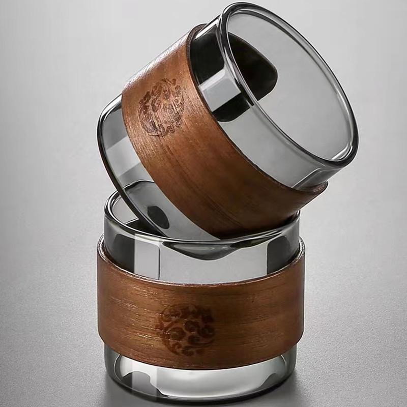 High-End Anti-Scald Glass Kung Fu Tea Cup Set for Men - Household Small Tea Drinking Cups