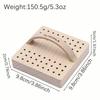 54 Slots Wooden Nail Drill Bit Storage Holder With Handle Multifunction Nail Salon Grinding Head Display Stand Accessories