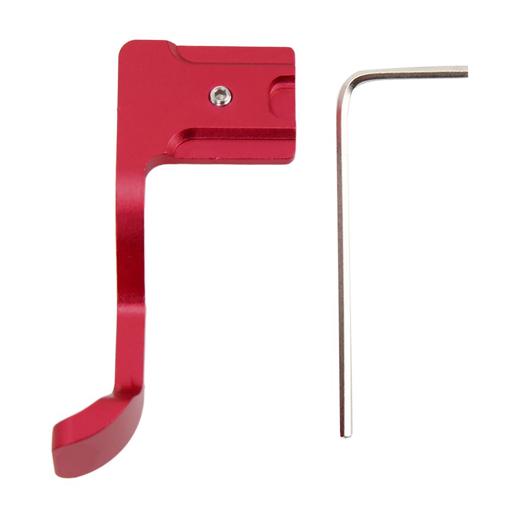 Camera Thumb Grip Hot Shoe Thumb Up Rest Hand Grip Aluminum Alloy for Fuji XT10 XT20 Camera(Red )
