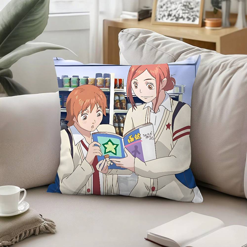Anime Lovely Complex Pillow Case Sofa And Living Room Decorative Cushion Covers Dustproof And Miteproof Invisible Zipper
