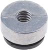 2pcs/set Accessories Fender Seat Nut Bolt Compatible with Harley 1/4 Inch Silver
