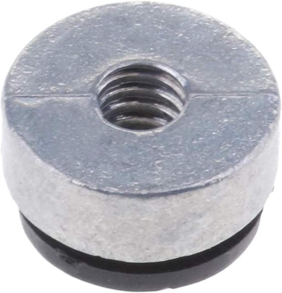 2pcs/set Accessories Fender Seat Nut Bolt Compatible with Harley 1/4 Inch Silver