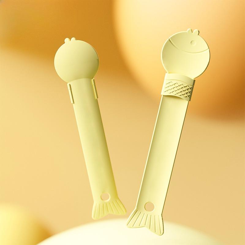 Pet Feeding Spoon, Small Fish Cat Stick, Squeeze Feeder, Pet Food Handle, Cat Supplies, Cat Food Spoon