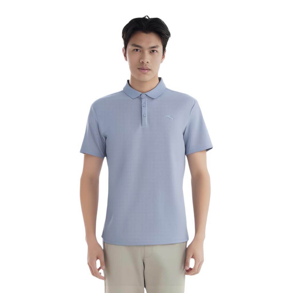 Anta Minimalist Breathable Quick-Dry Versatile Casual Comfortable Fashion Short Sleeve Polo Shirt Men Tops 952627114-2