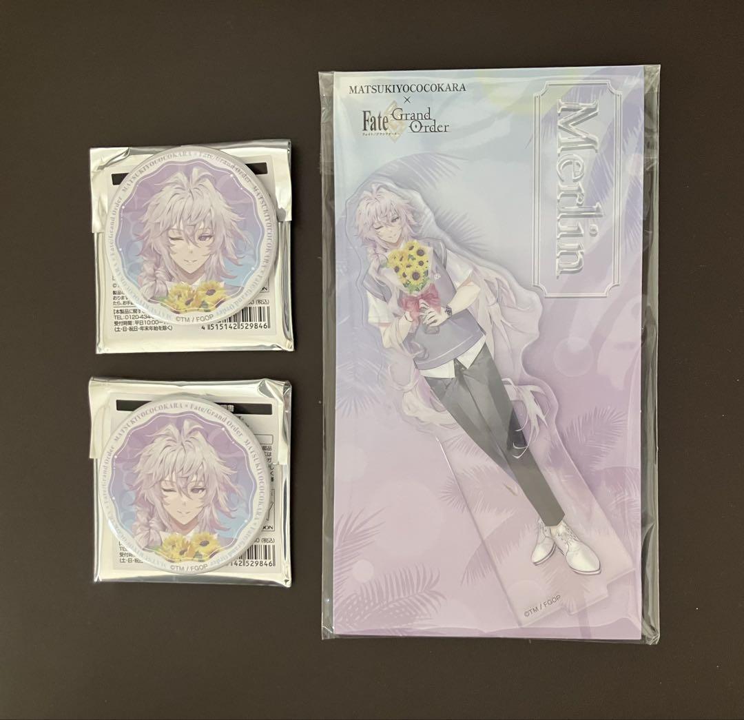 

[Б/У] Fate FGO Matsumoto Kiyoshi Matsukiyo Мерлин Акриловая подставка Значок