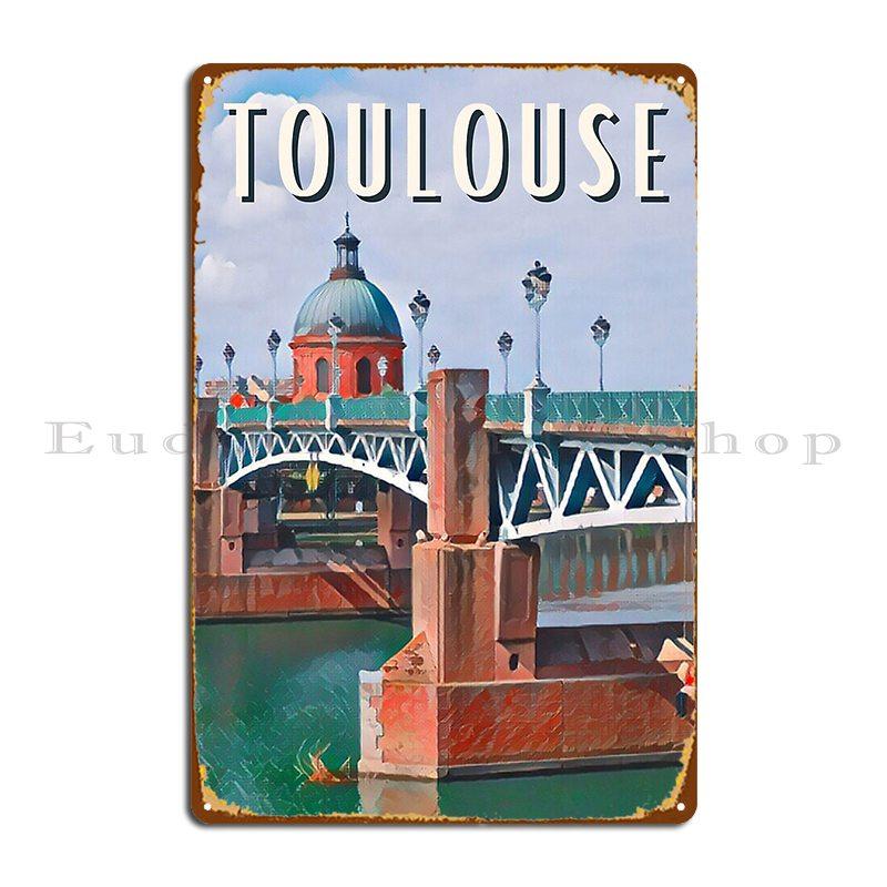 Toulouse Vintage Foto Metallschilder Club Küche Designen Design Küche Blechschild Poster